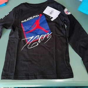 - NWT Boy's NBA Philadelphia 76ers long Sleeve Shirt Size 4